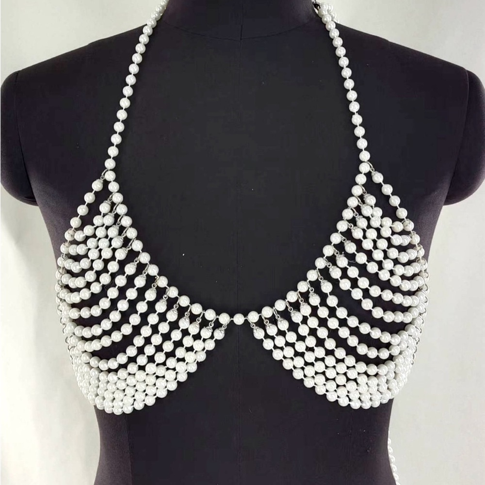 Top Crop Pearl Short Lady Womenswear Underwear Comfort Tube Sexy